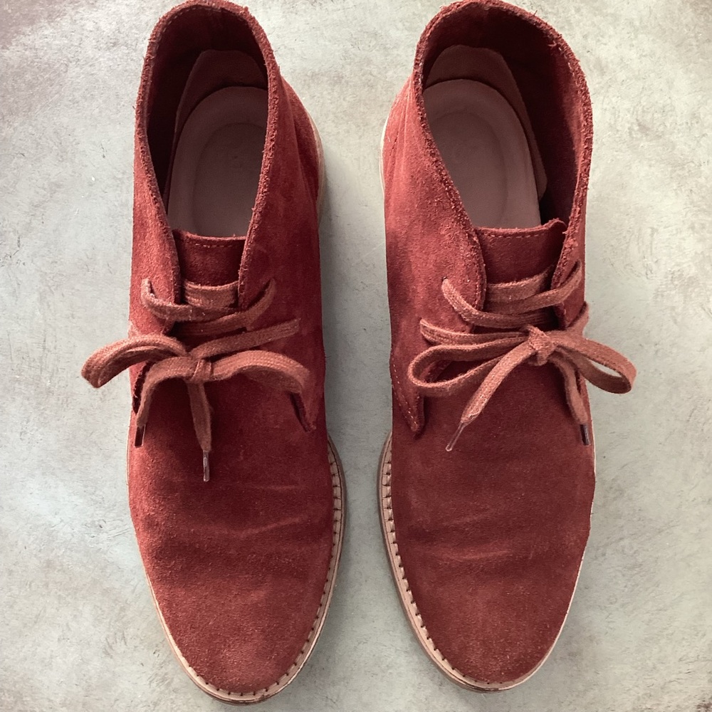 J. Crew Burnished Pecan Suede Macalister Boot Size 6 1/2